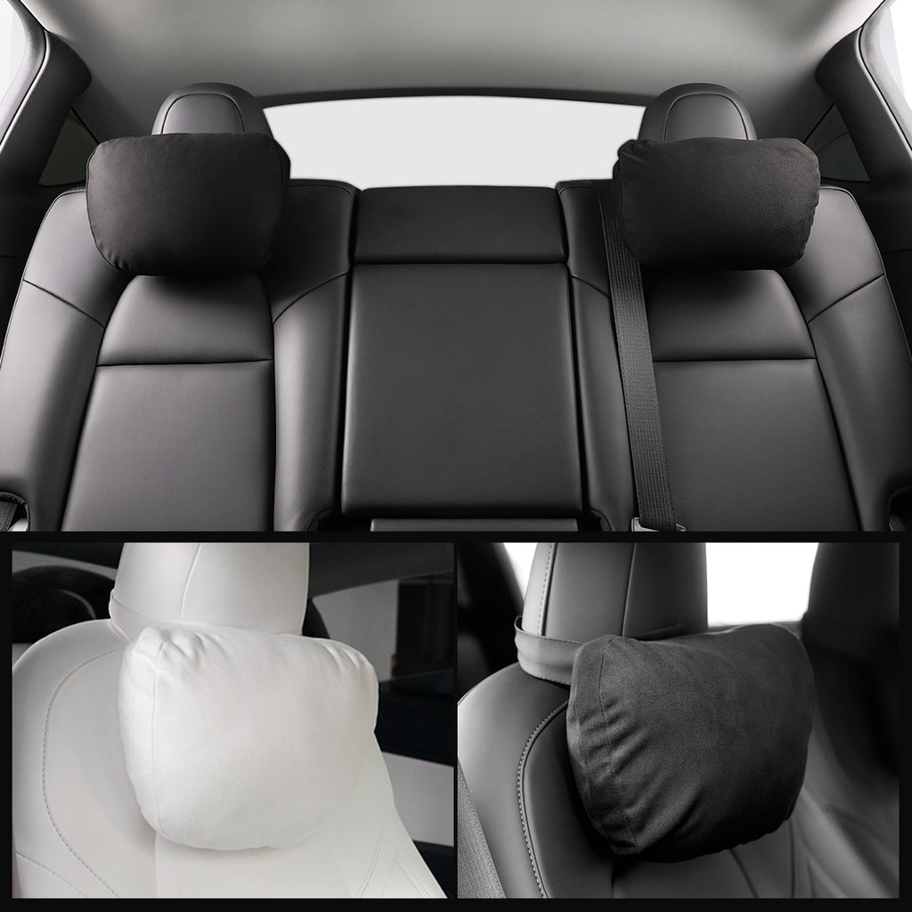 Tesla White Black Headrest Dupont Pillow Model 3 Y S X