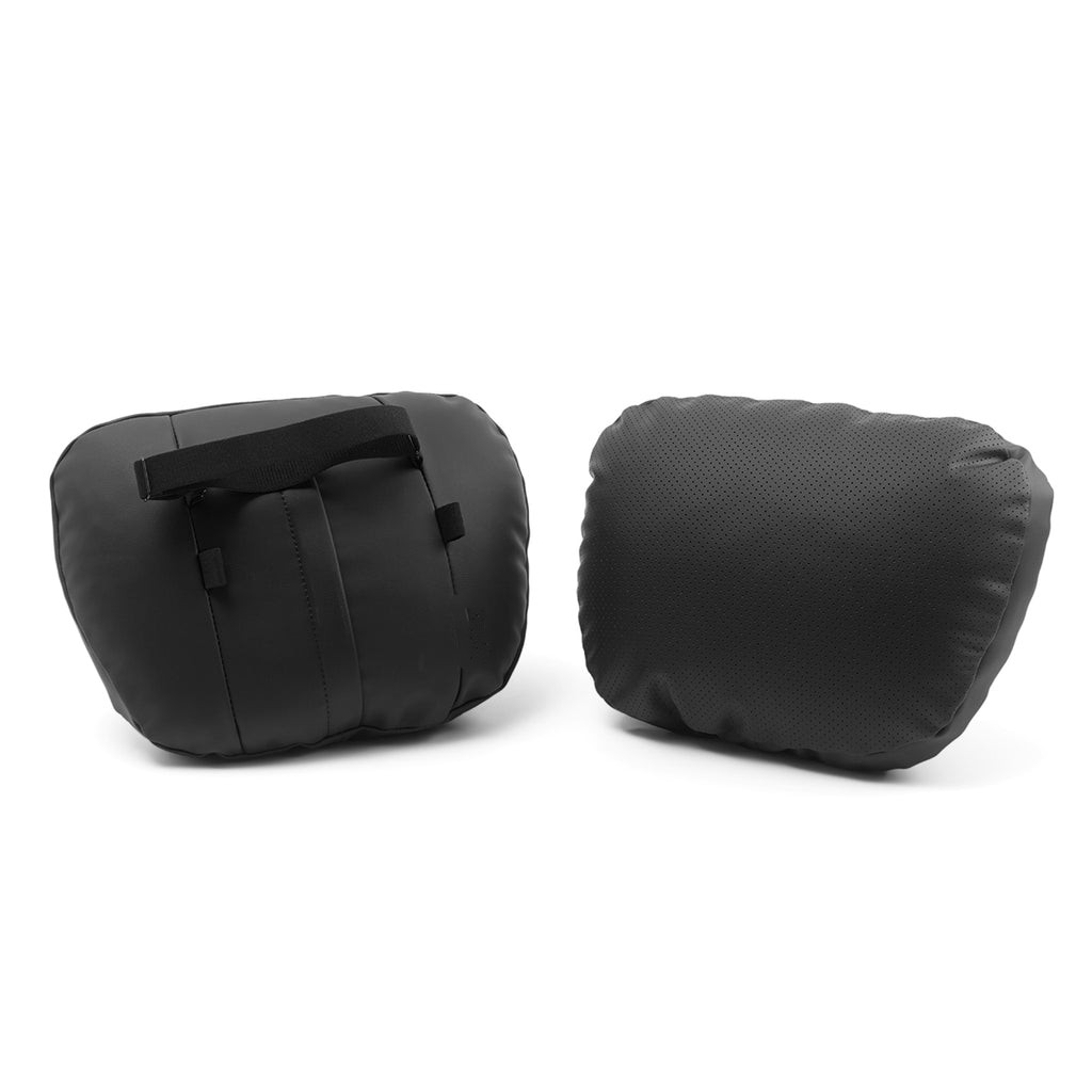 Tesla Dupont Sorna Leather  Headrest Neck Pillow (Black)