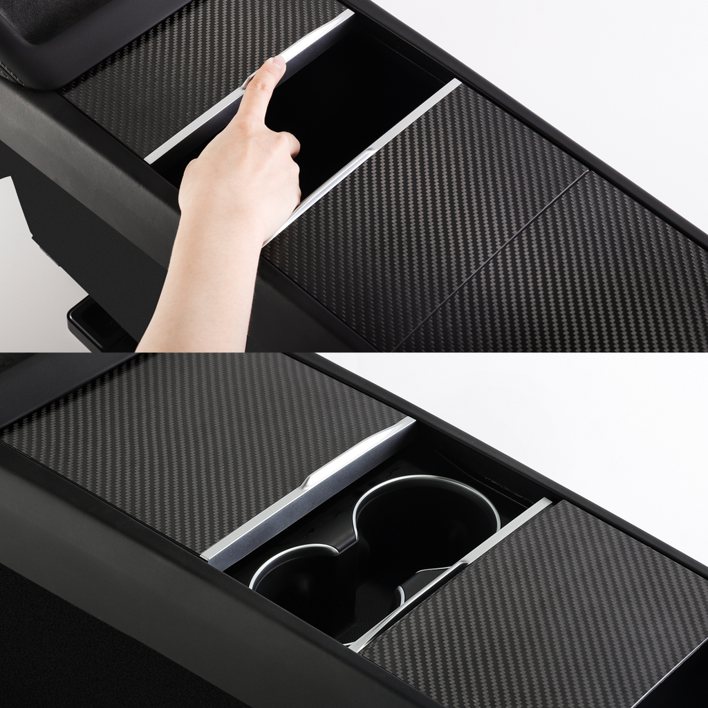 Tesla Model 3 Highland Center Console Carbon Fiber Cover
