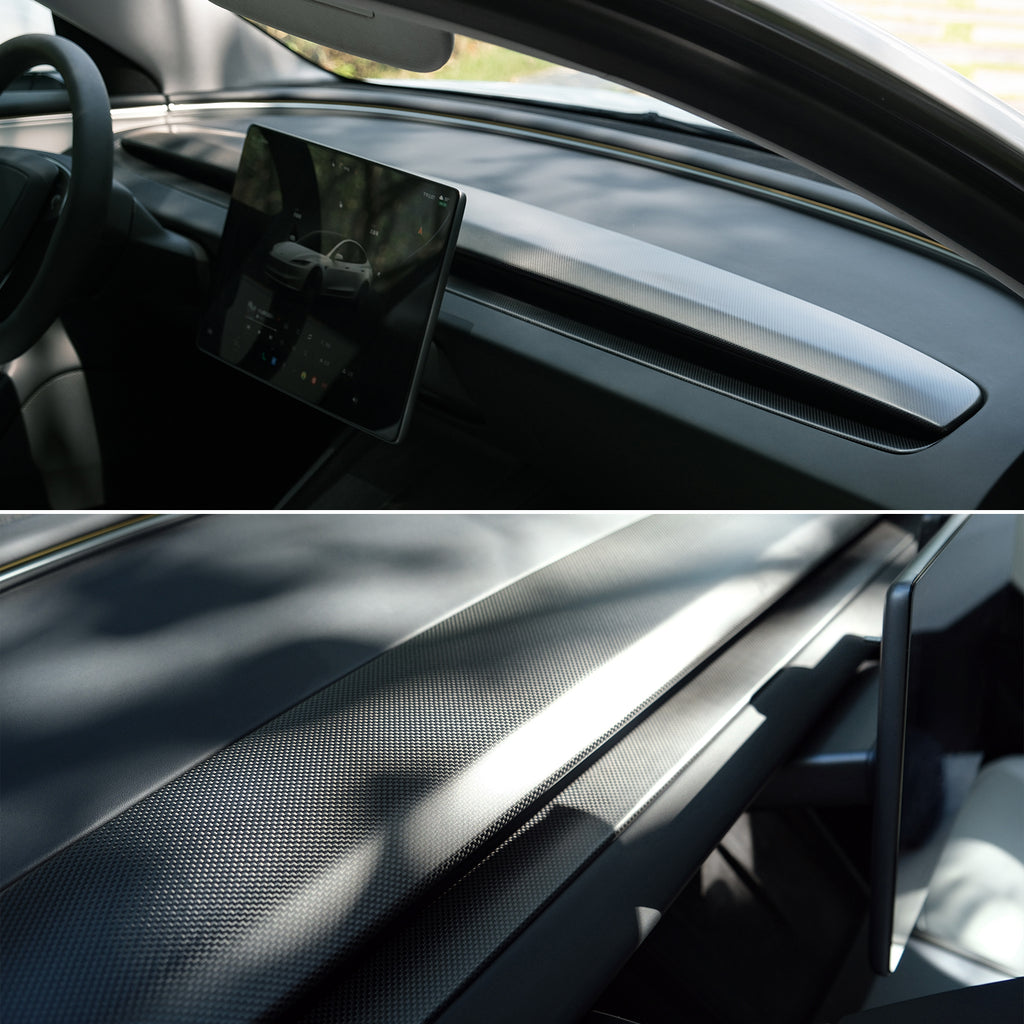 Tesla Model 3 Highland Carbon Fiber Dashboard