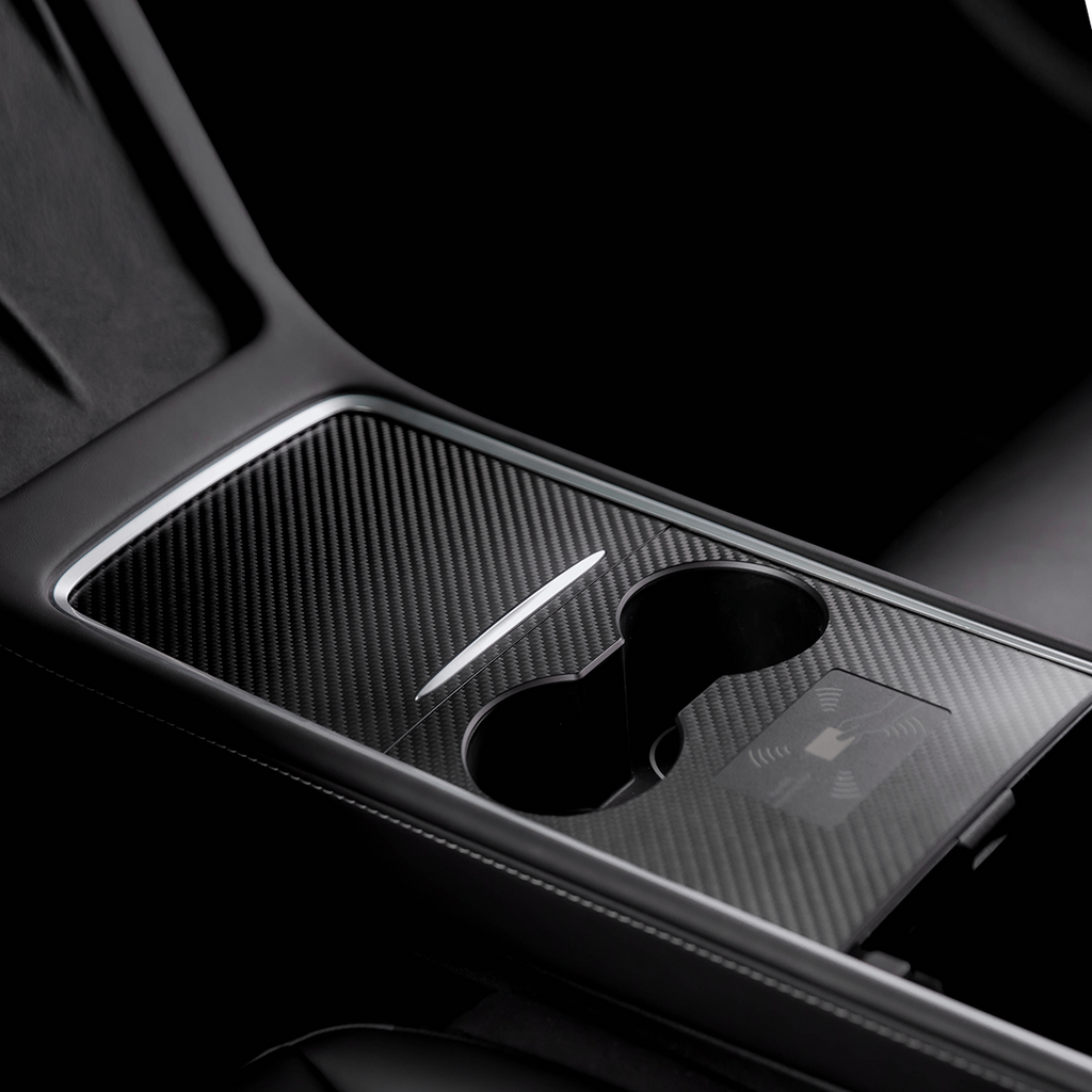 Tesla Model 3 Y Carbon Fiber Center Console Cover