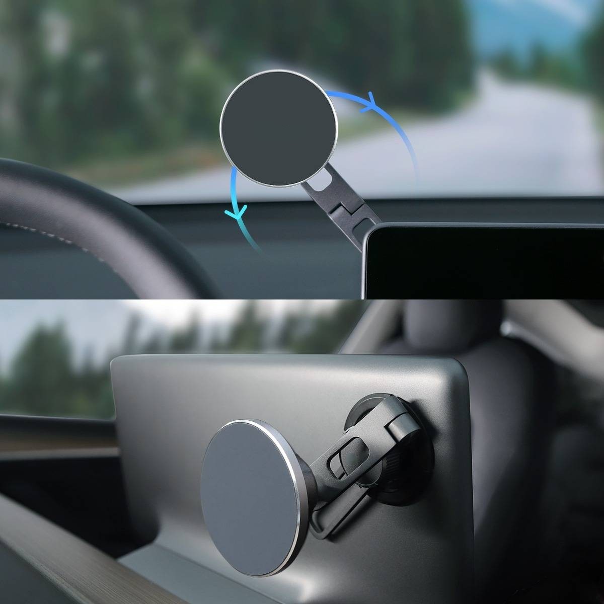 Tesla Model 3 Magnetic (Qi & MagSafe) Cellphone Holder