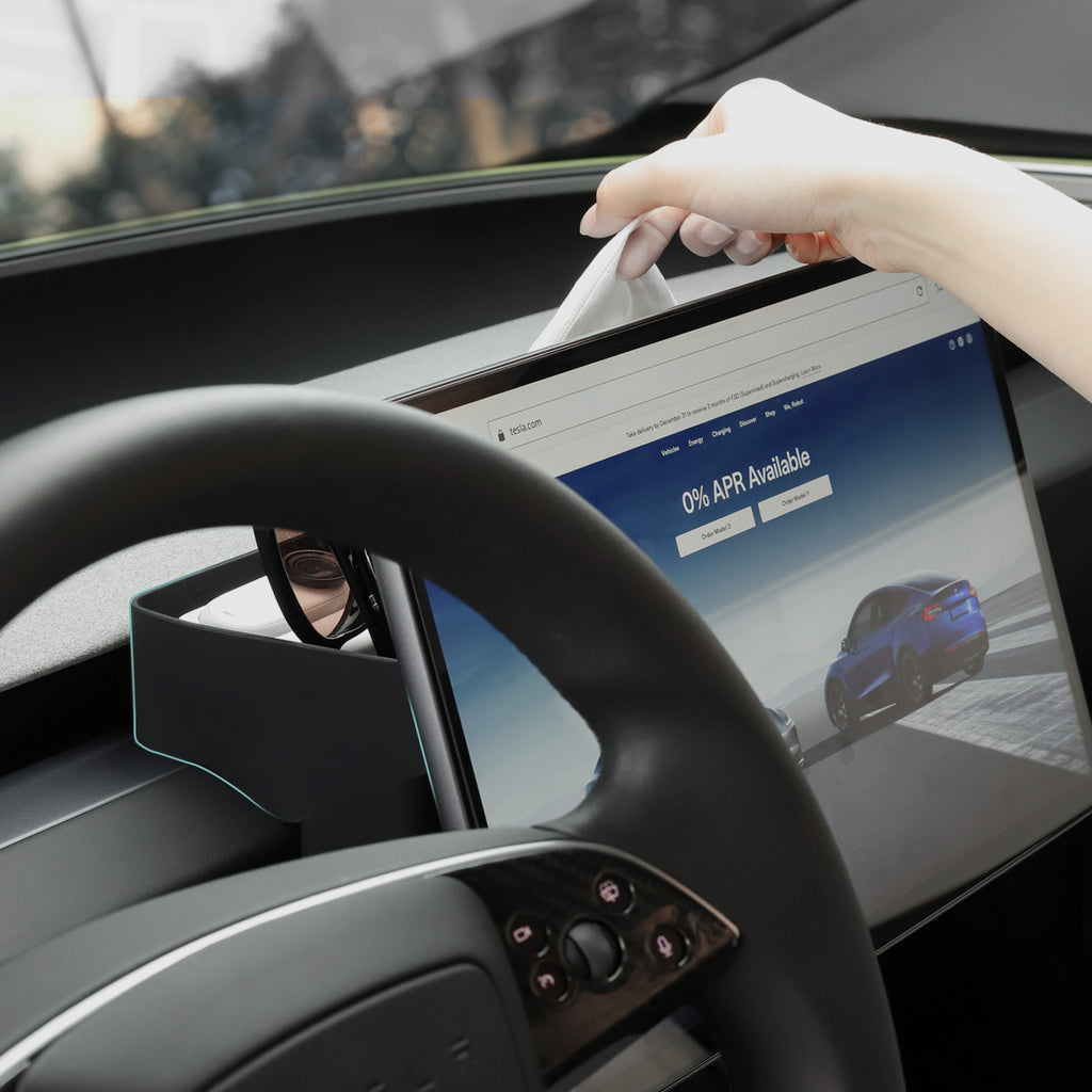 Dashboard Behind Screen Storage Tray With Draw Paper for Model 3 Highland 2024-2025 / Model Y Juniper 2025 