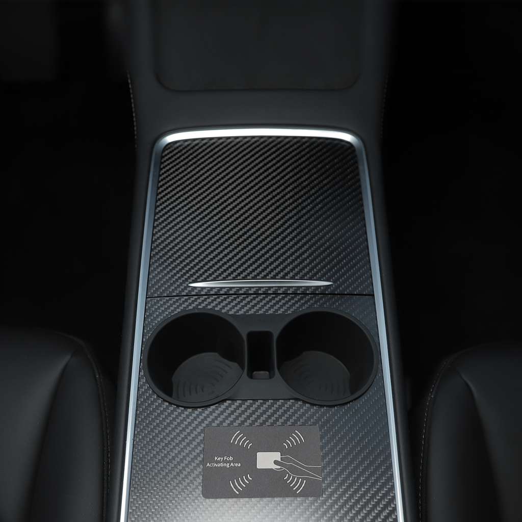 Tesla Model 3 Y Carbon Fiber Center Console Cover