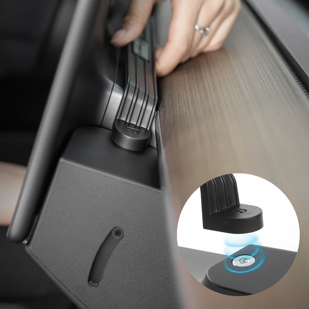 tesla model 3 y under screen storage box led light