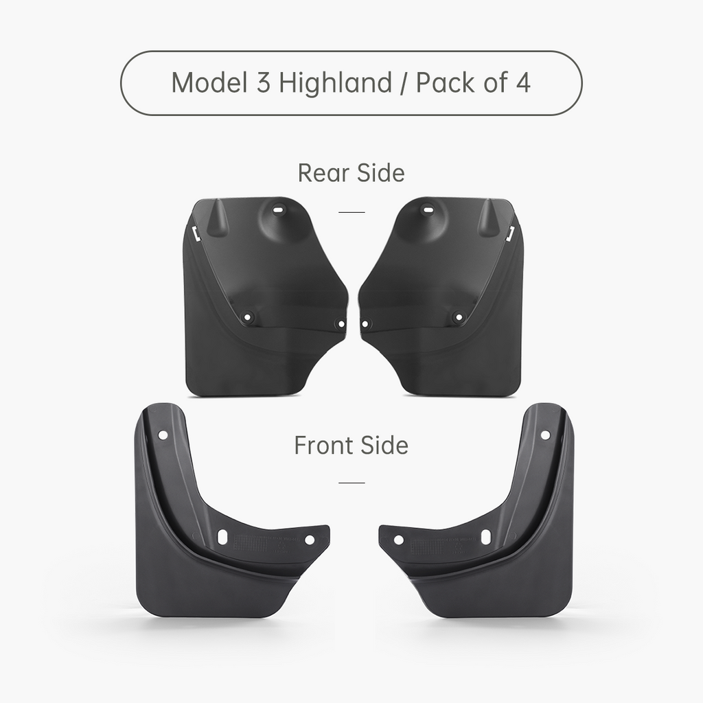 Mud Flaps Splash Guards For Model 3 Highland