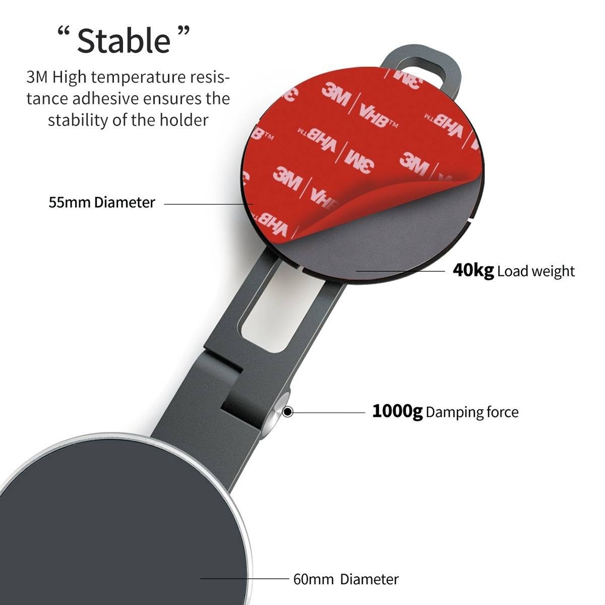 Tesla Model 3 Magnetic (Qi & MagSafe) Cellphone Holder