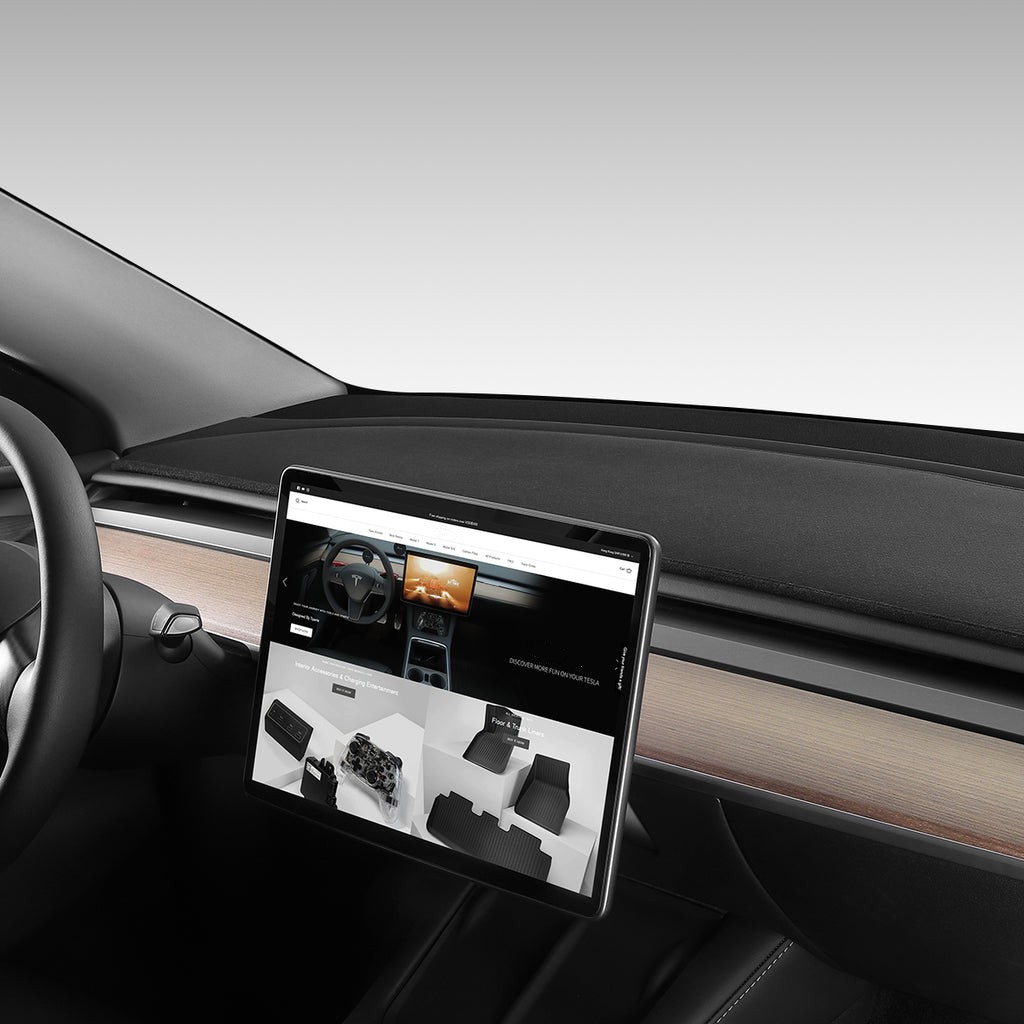 Tesla Flannel Dashboard Pad Dash Mat