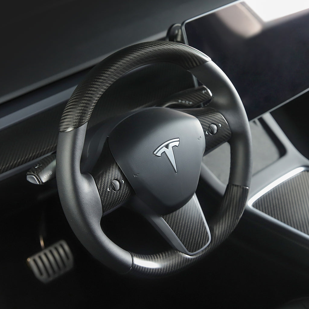 carbon fiber stalk cover for tesla model y