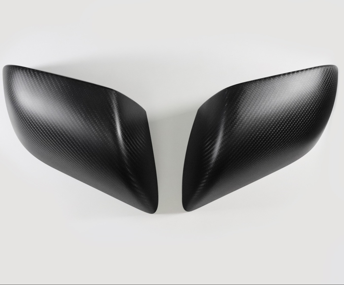 Real Carbon Fiber Side View Mirror Covers for Model 3/Y