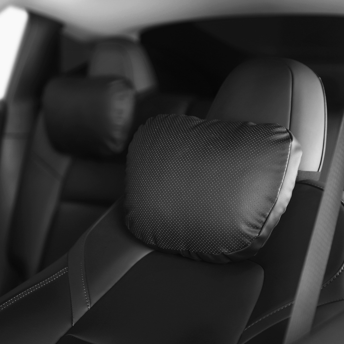 Leather Headrest Neck Pillow For Tesla