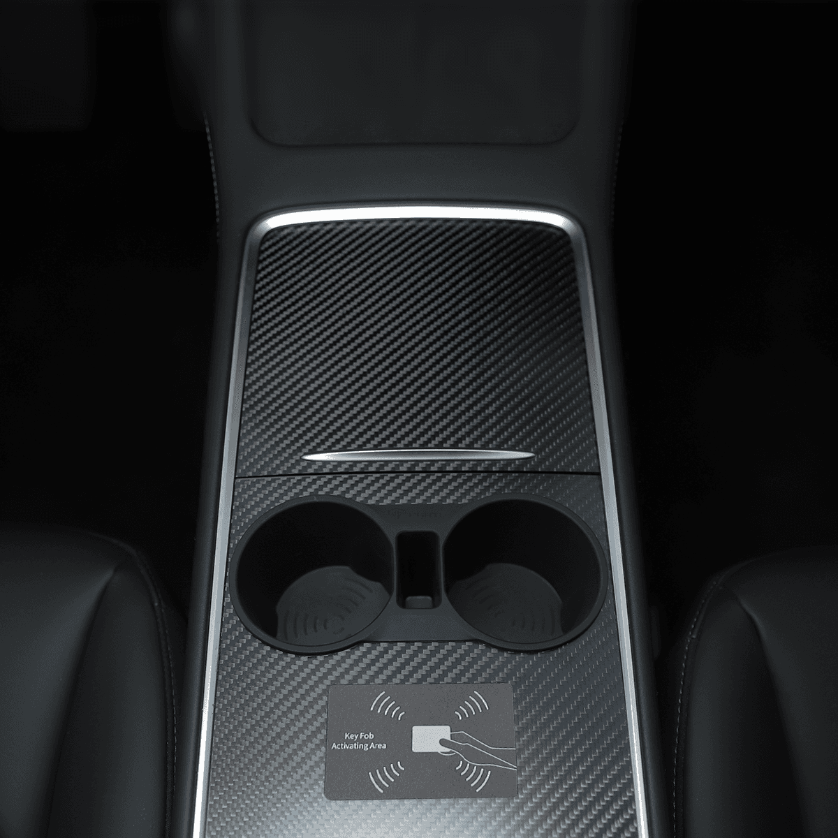 Tesla Model 3 Y Carbon Fiber Center Console Cover