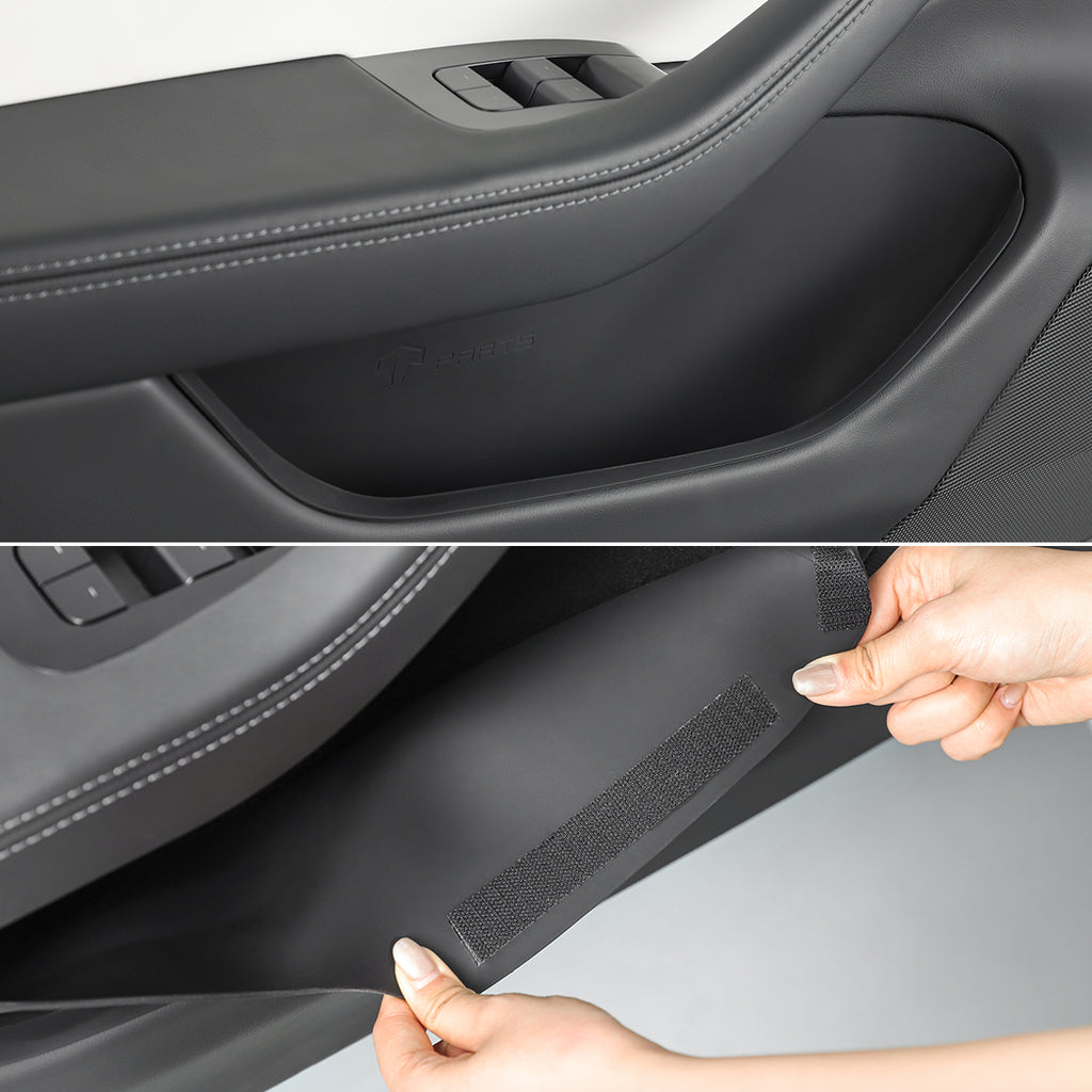 Silicone Door Side Storage Compartment Set for Tesla