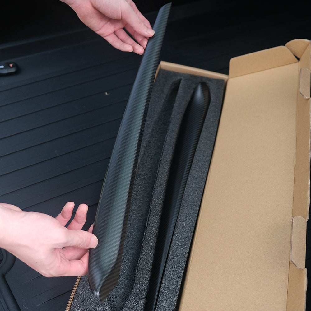 Unboxing Tesla Model 3 Y Carbon fiber Dashboard Cover Fit