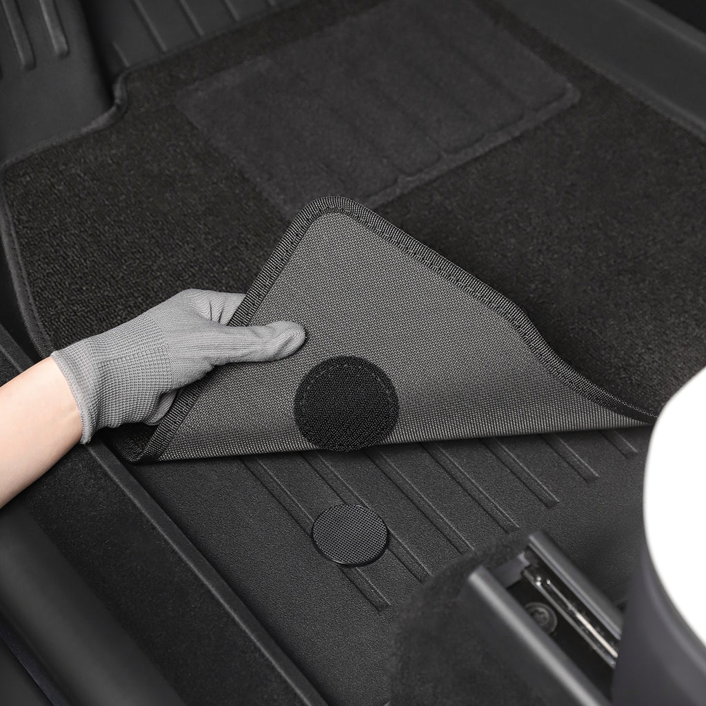 Rear Passenger Side Dual-Layer Eco-Friendly All-Weather Interior Liners (Double-layer Velcro) for Model Y Juniper 2025+ 
