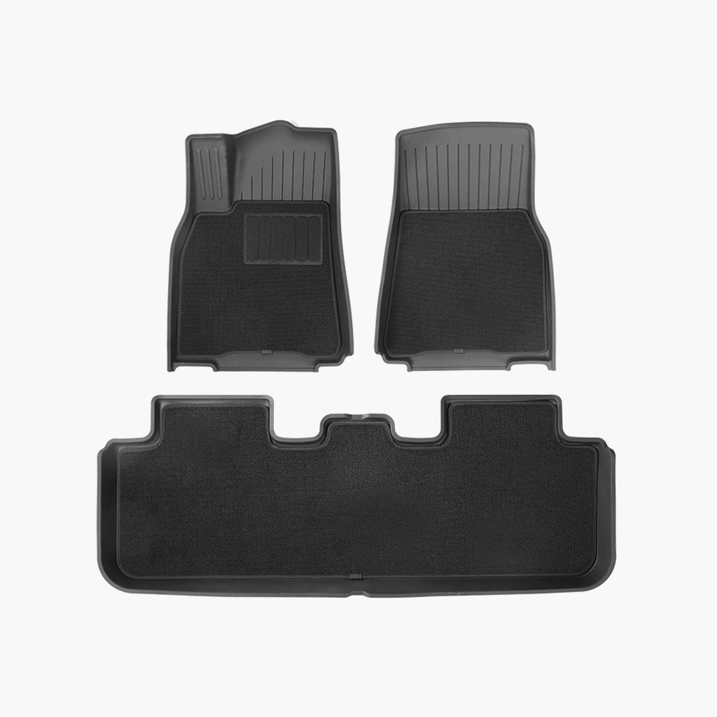 Dual-Layer Eco-Friendly All-Weather Interior Liners for Model Y Juniper 2025+(White Background)