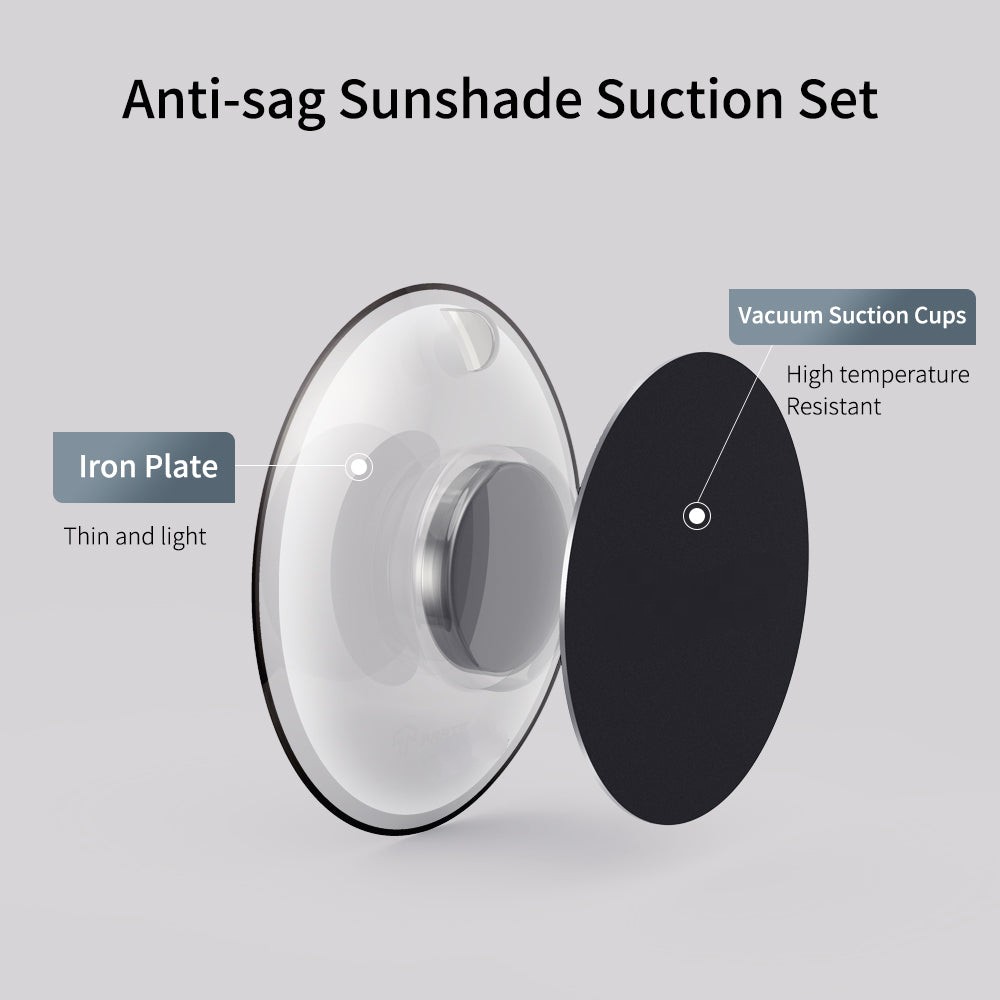 Anti-sag sunshade suction set